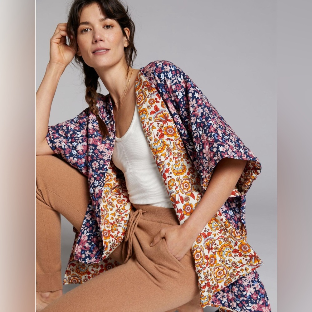 Rauna Reversible Kimono by Anthropologie - NWT